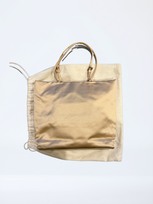 Prada Satin Mini Tote Bag / Beige