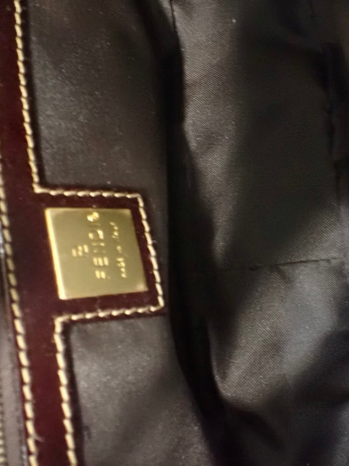 Fendi Zucchino Shoulder Bag / Brown
