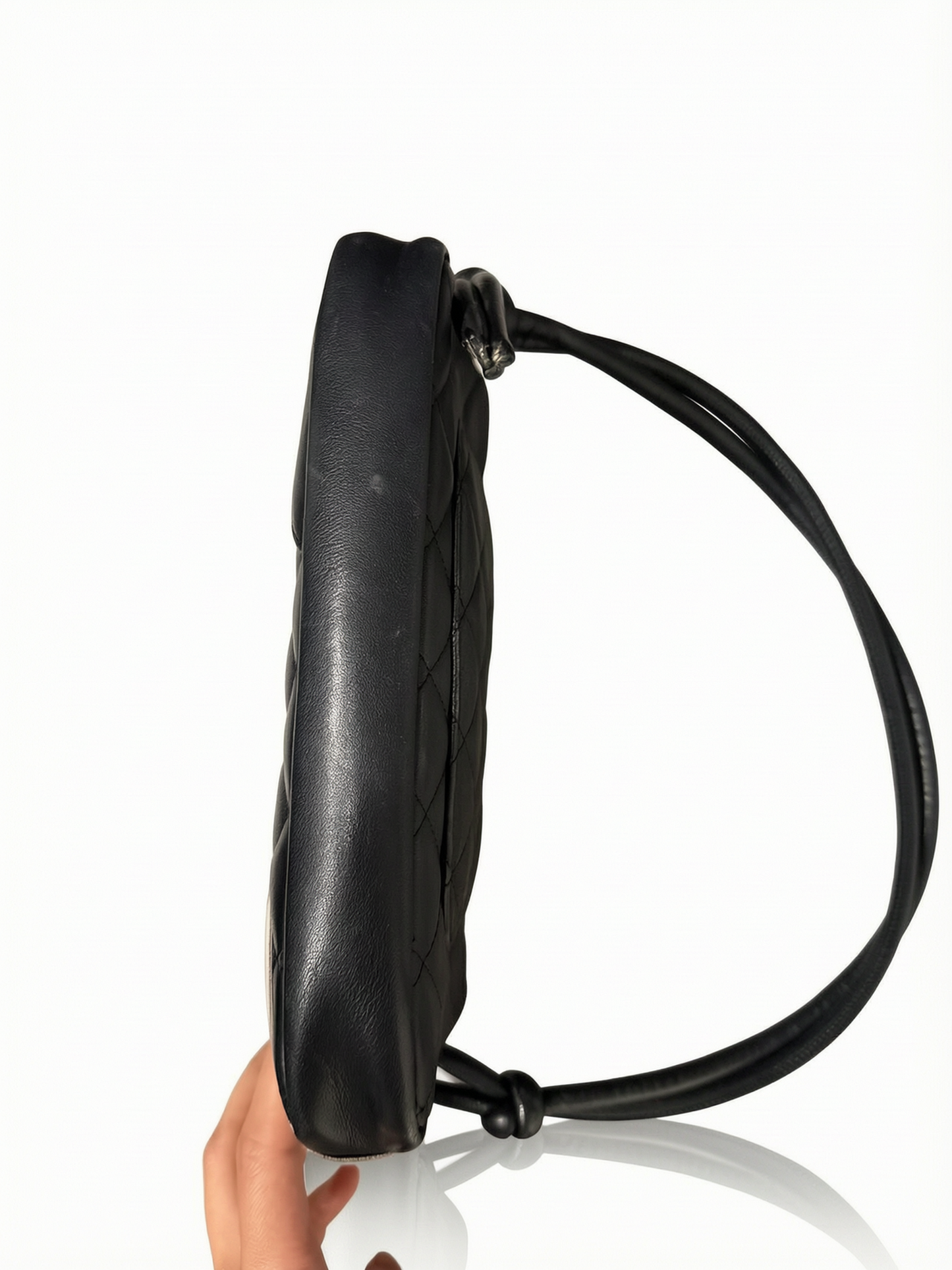 Chanel Vintage Cambon Line Handbag / Black and White