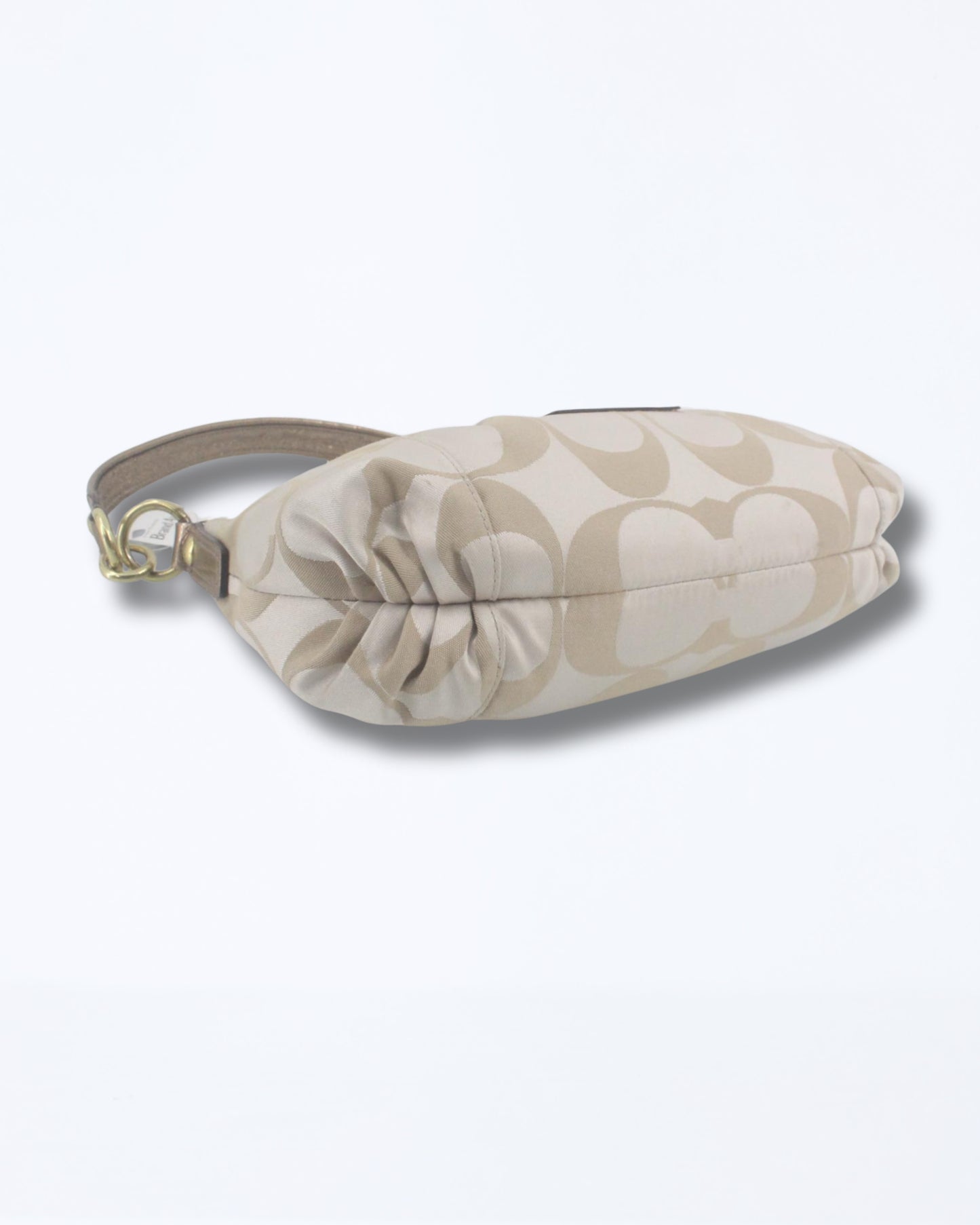 Coach Signature Canvas Shoulder Bag / Gold
