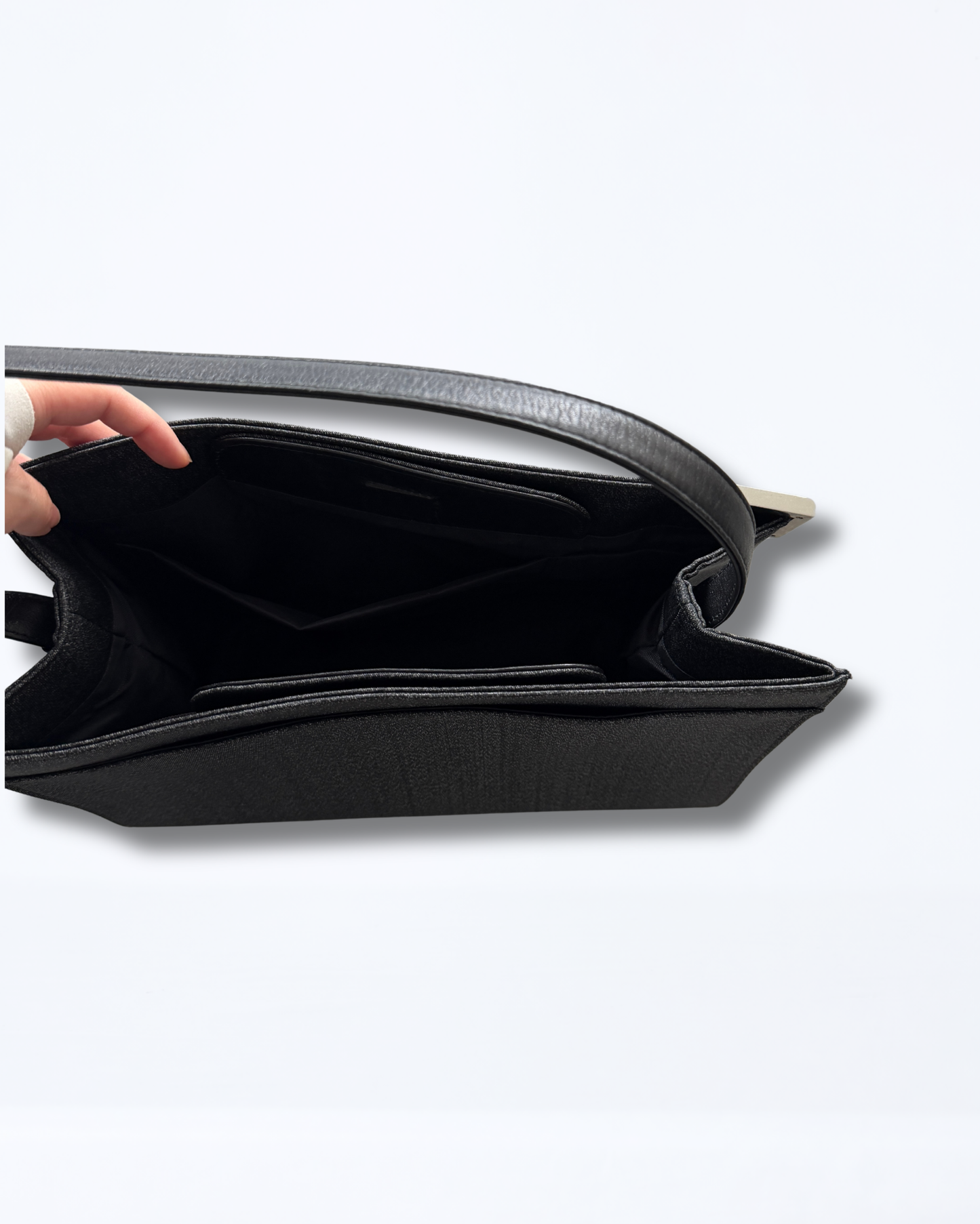 Givenchy Metal 4G logo Shoulder Bag / Dark Grey
