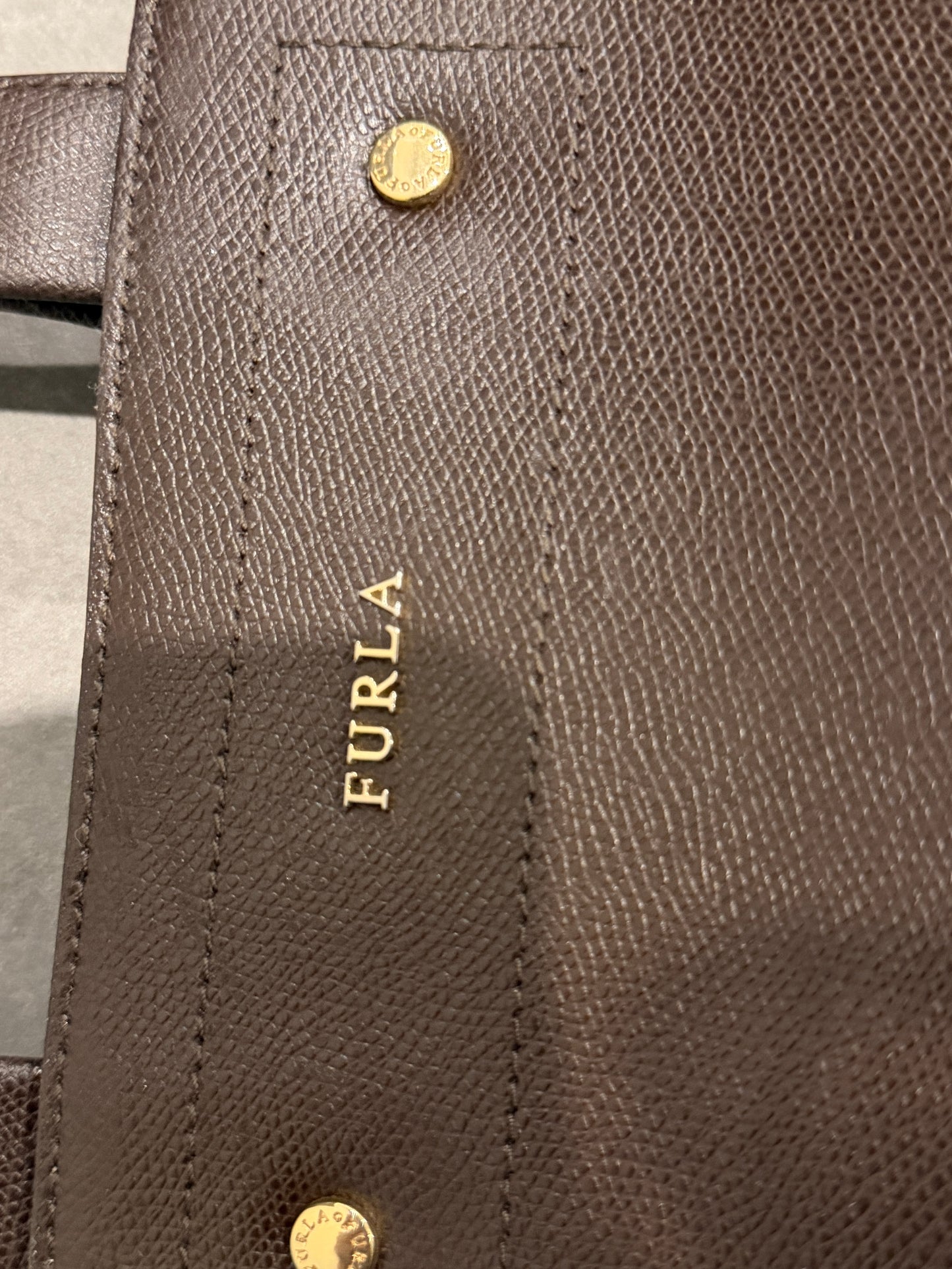 Furla Leather Tote Bag / Brown