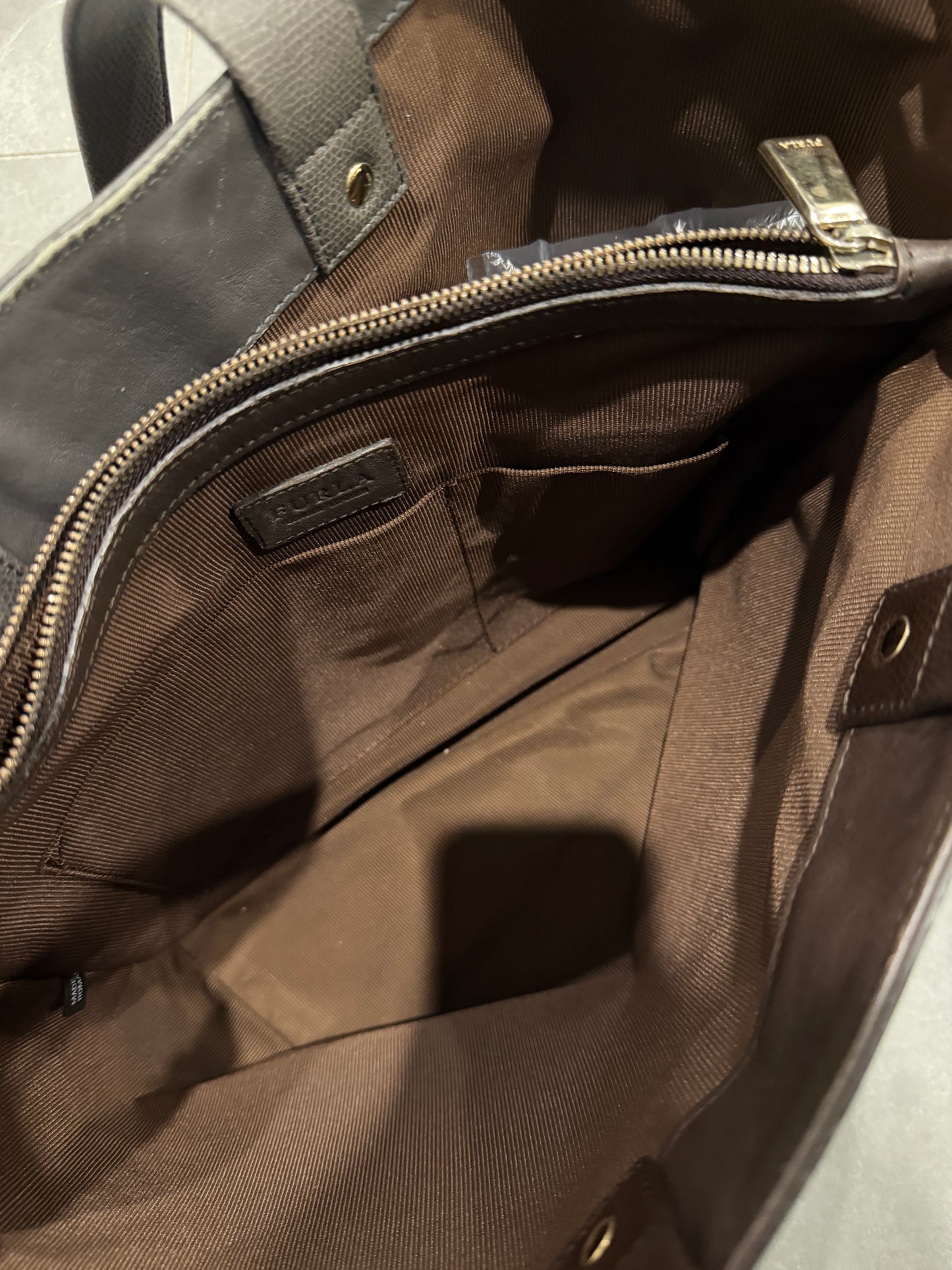 Furla Leather Tote Bag / Brown
