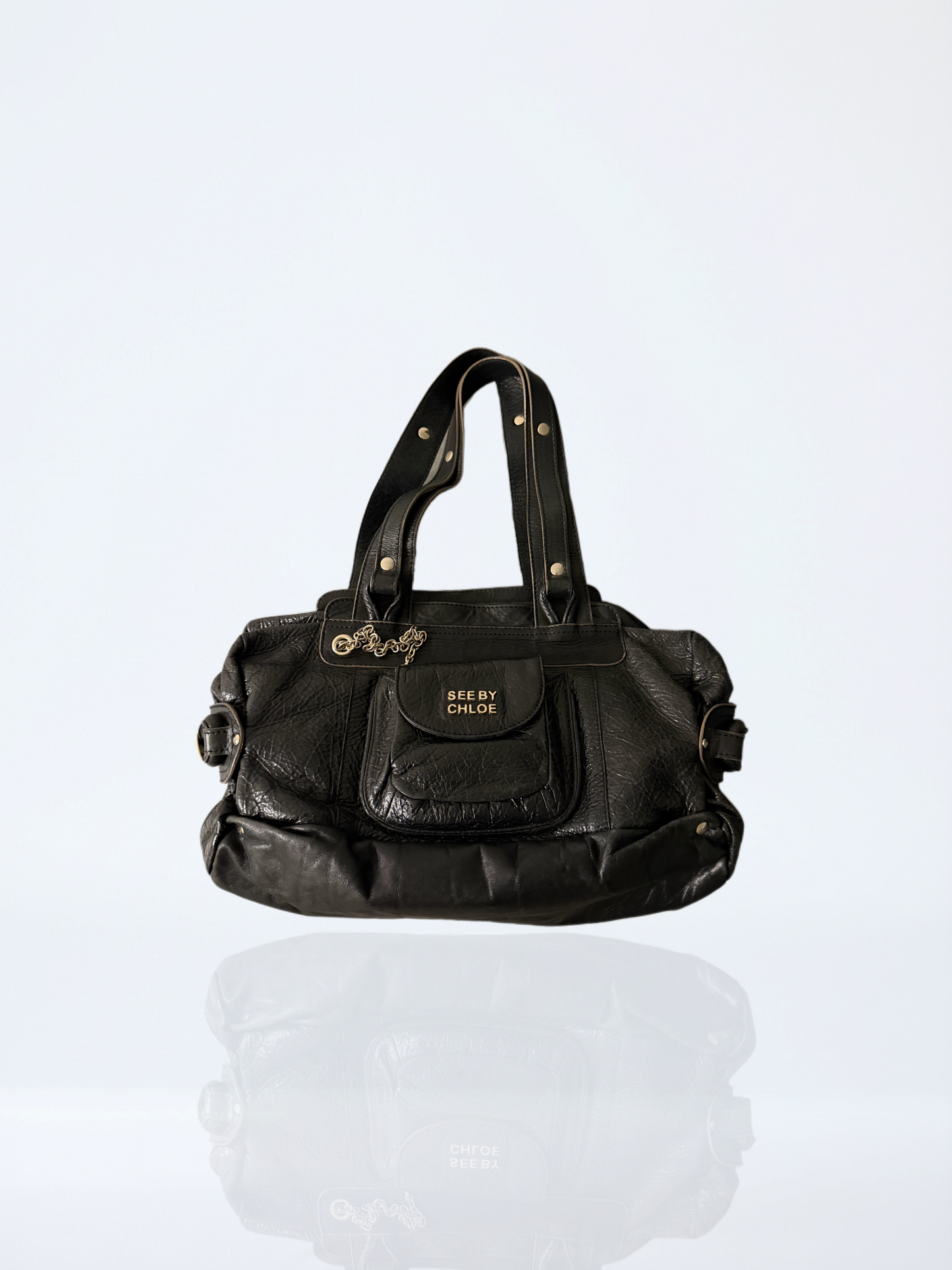 See By Chloe Leather Shoulder Bag / Black