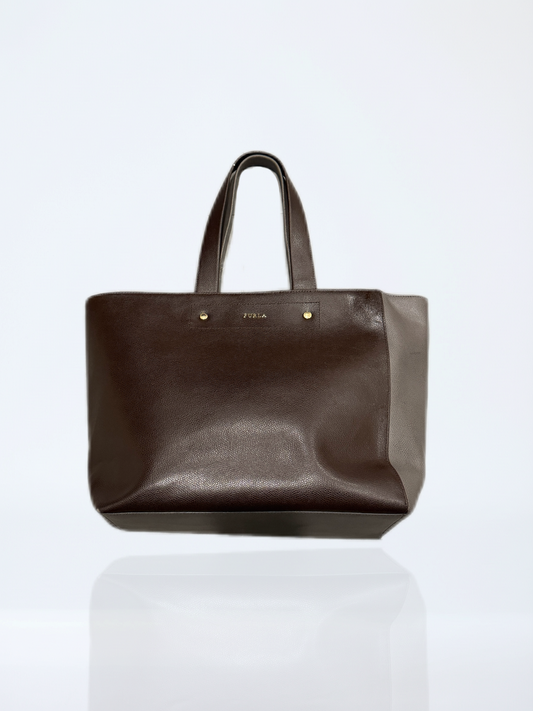 Furla Leather Tote Bag / Brown