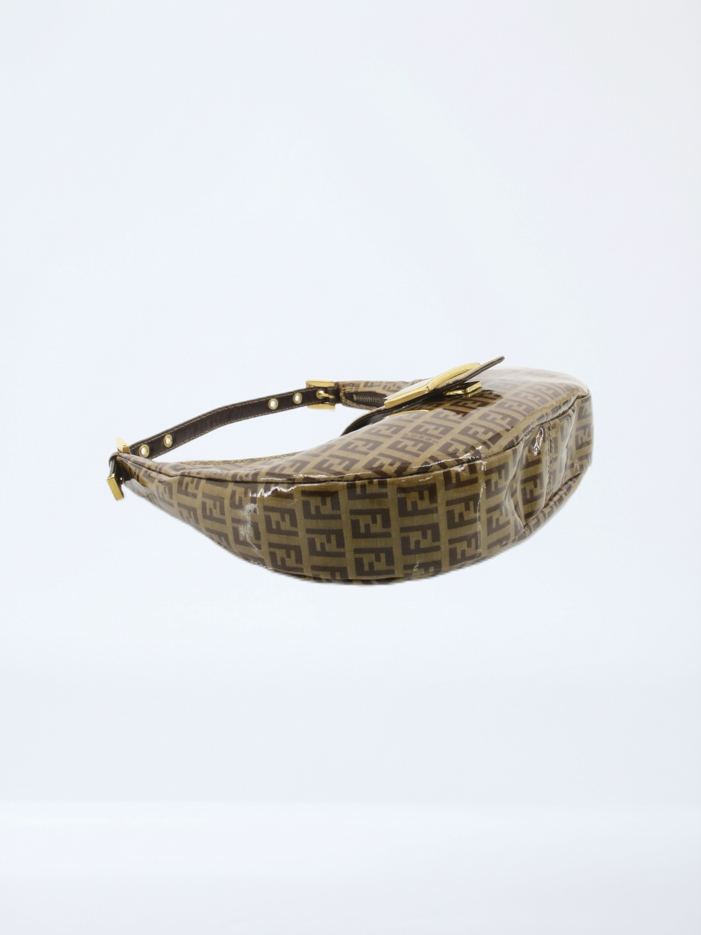 Fendi Zucchino Shoulder Bag / Brown