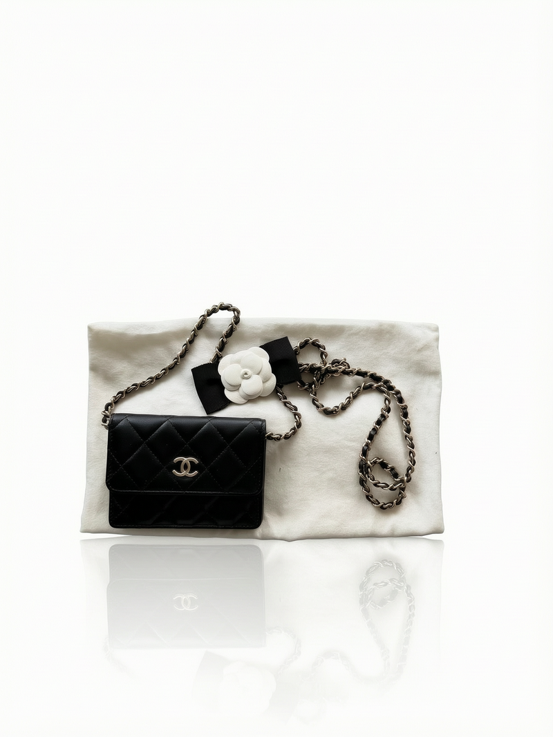 Chanel Wallet on Chain Mini Shoulder Bag / Black