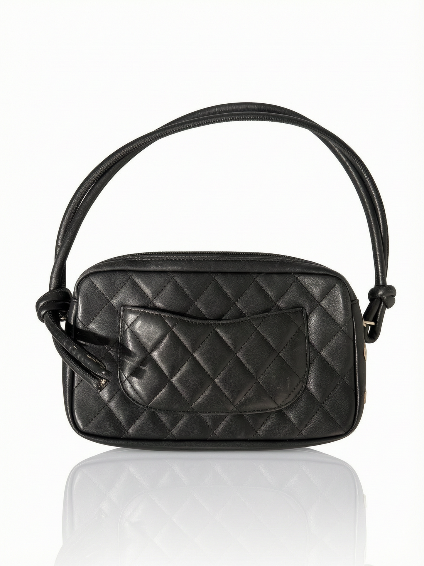 Chanel Vintage Cambon Line Handbag / Black and White